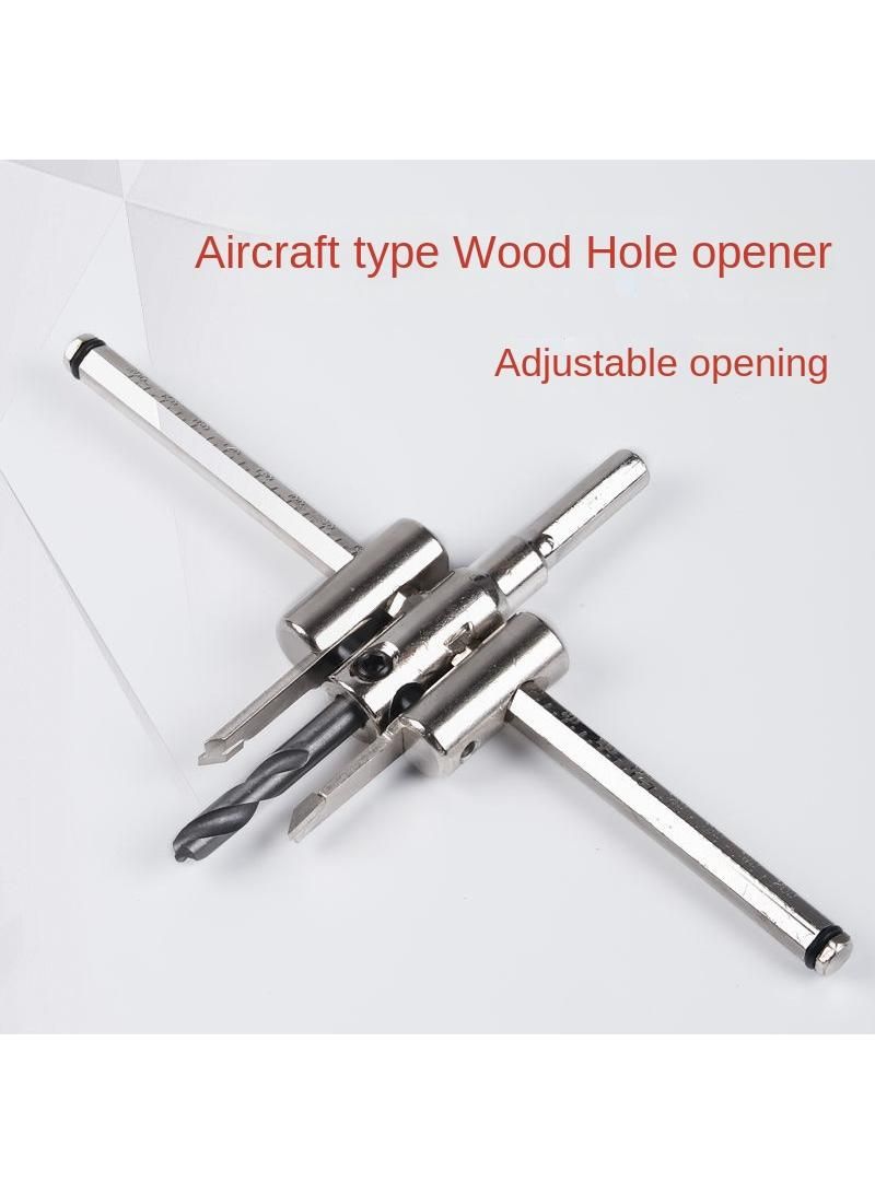 120mm White Aircraft Type Woodworking Adjustable Hole Drill  - Image 2