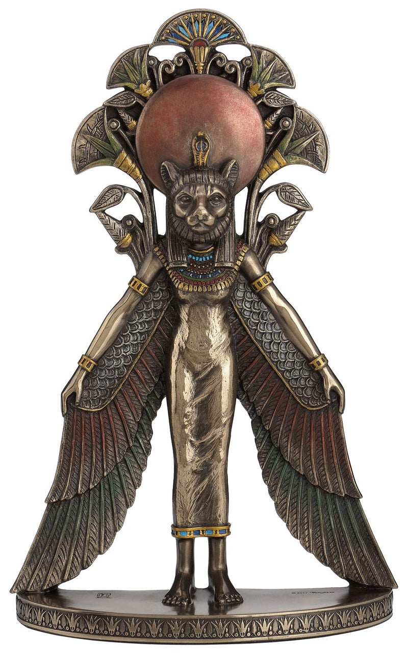 Veronese Design Sekhmet Winged Egyptian Warrior Goddess Wall Art Statue