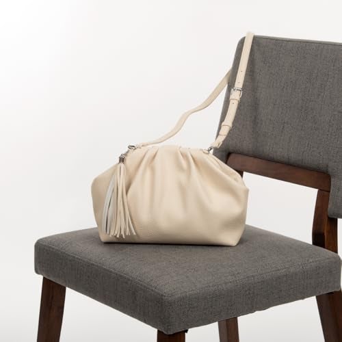 JNB Dumpling Bag for Women Clutch Purses, Cloud Crossbody Handbag Soft Shoulder,party,Wedding Bag,L/BEI - Image 4