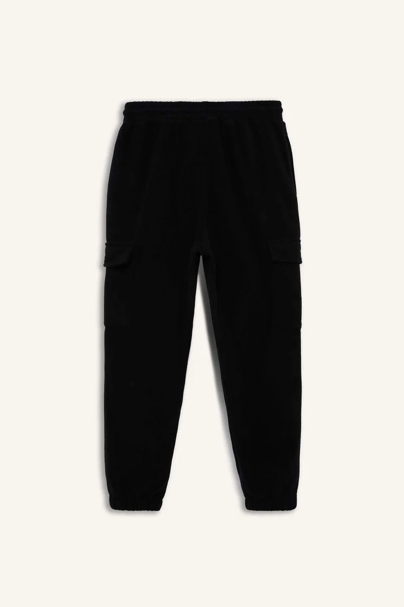 Defacto  Regular Fit Drawstring Waist Fleece Cargo Sweatpants for Men | Best Price UAE