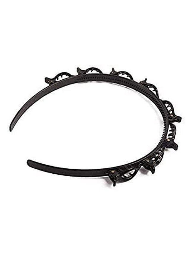 AK Ultimate Hair Styling Plastic Headband Hair Twister Hairstyle Braid Tool for Women (Pack of 2) Black - Image 3
