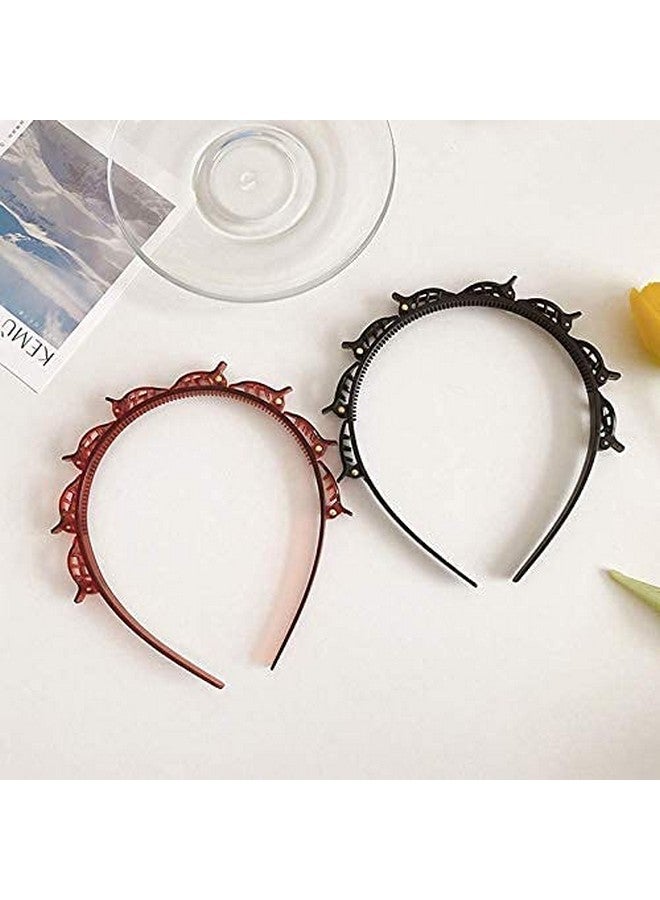 AK Ultimate Hair Styling Plastic Headband Hair Twister Hairstyle Braid Tool for Women (Pack of 2) Black - Image 5