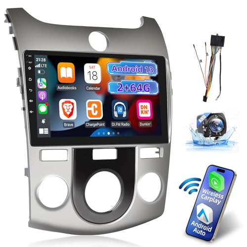 EKAT 264G Car Radio for KIA Forte Cerato K3 20092012 Only for Manual AC 9 inch Android 13 Touch Screen Forte Stereo CarplayAndroid AutoEQ AudioSWCBluetooth26 Ul Desktop Themes - Image 1