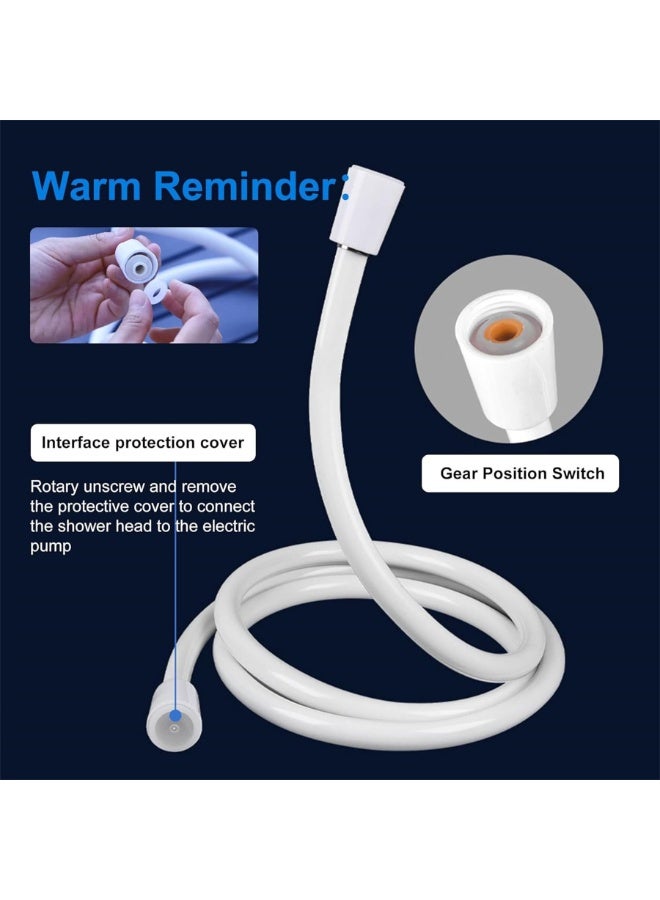 Bukela Portable Camping Shower with Rechargeable Pump – Adjustable Water Flow, Built-in Cleaning Brush, 60 Min Battery Life, USB Charging, Lightweight & Compact for Camping, Hiking, Beach & Pet Bathing - Image 4