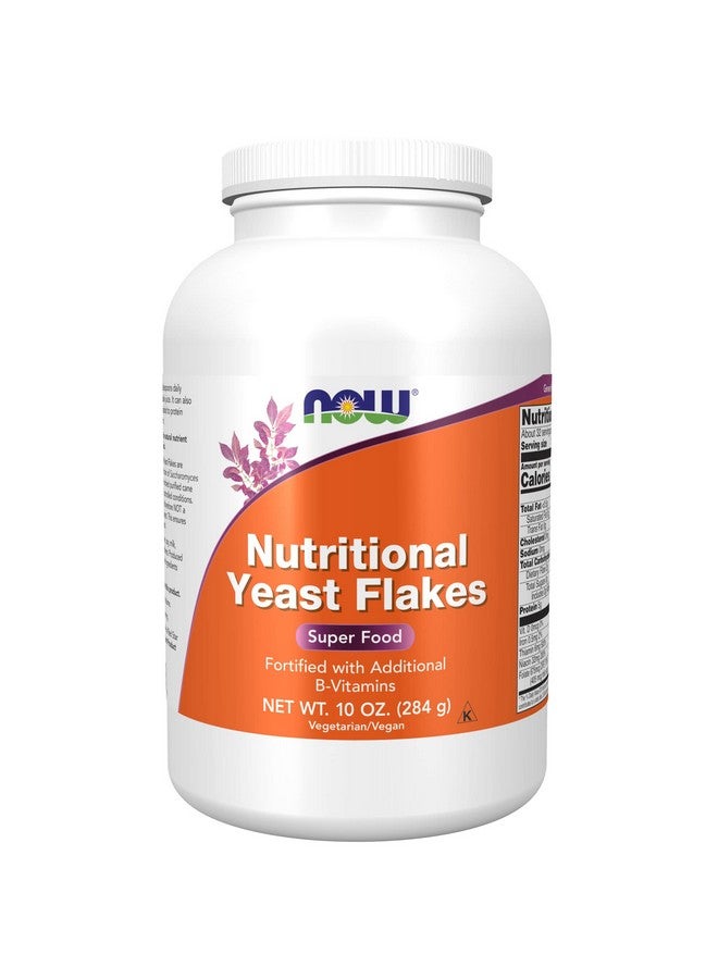 now Supplements Nutritional Yeast Flakes Fortified With Additional Bvitamins Super Food 10Ounce - Image 1