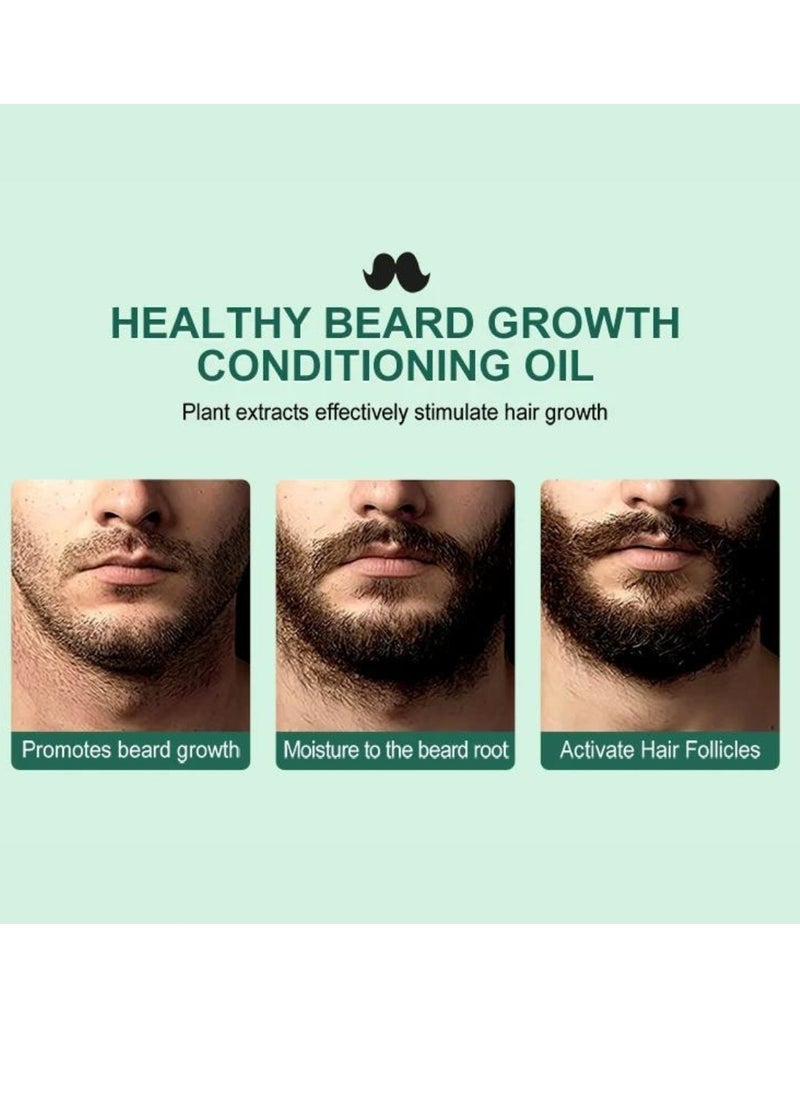 Sevich - Tea Tree Beard Growth Oil Natural Tea Tree Oil for Beard Growth Beard and Moustache Conditioner Oil for Thin Beard Repair Damaged Hair Nourishes Thin Hair Scalp Skin and Hair Growth Beard Oil 30ml - Image 1