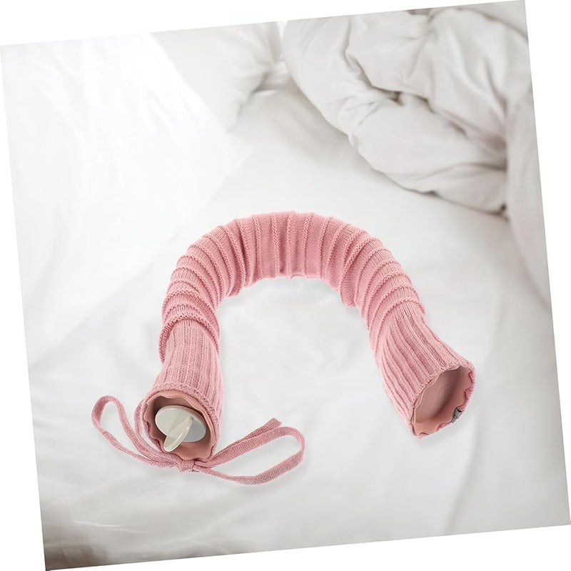 U Shaped Hot Water Bag with Removable Knitted Cover for Shoulder Relief Warm Compress Random Color - Image 5