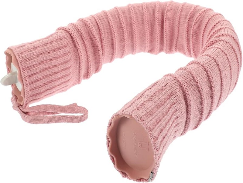 U Shaped Hot Water Bag with Removable Knitted Cover for Shoulder Relief Warm Compress Random Color - Image 2