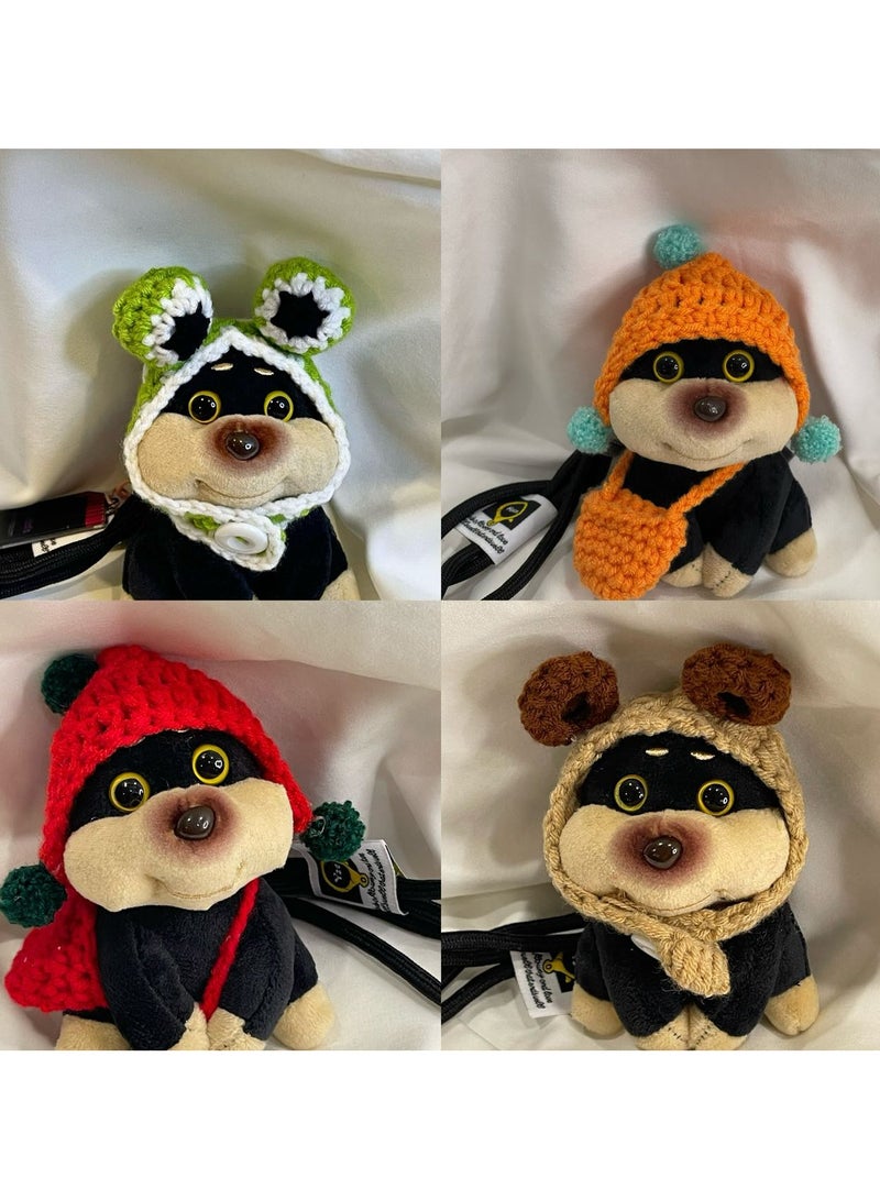 Hypoallergenic Mini Plush Puppy Keychain - Ultra-Soft Stuffed Animal for Girls Backpack & Women's Bag Accessories, Ramadan Gifts for kids, Stress Relief Companion for School & Travel, Washable Pet-Safe Toy (11cm Black) - Image 5