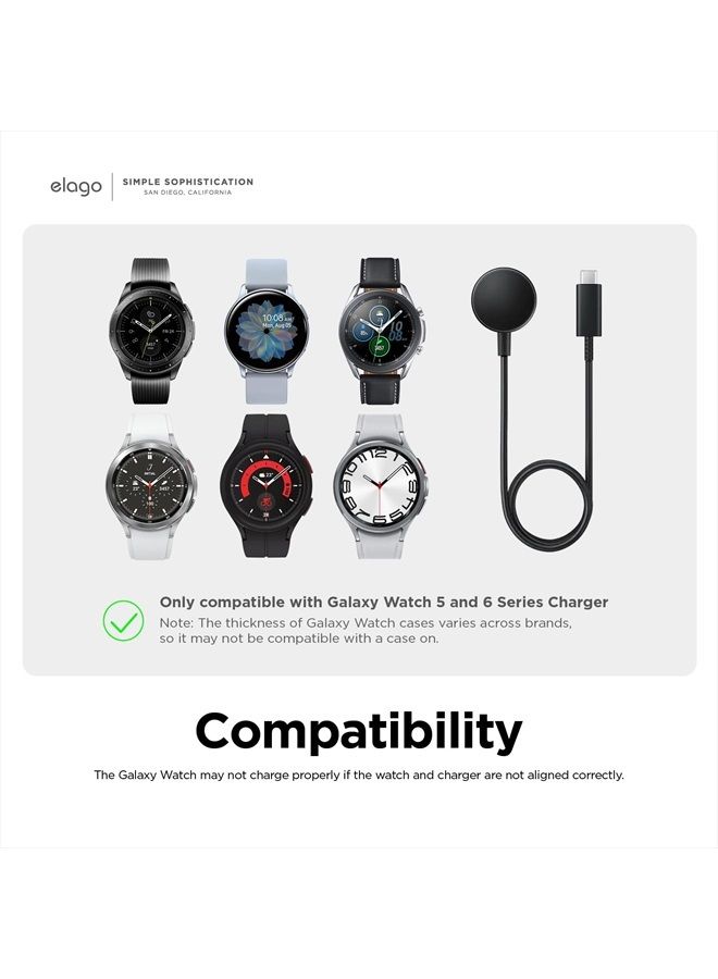 Elago GW2 Stand Compatible with Samsung Galaxy Watch 6 (47mm) / 5 Charger Stand (40, 44mm) / 5 Pro Charger Stand (45mm) 2022-2023 - [Black] [Charging Cable Not Included] - Image 2