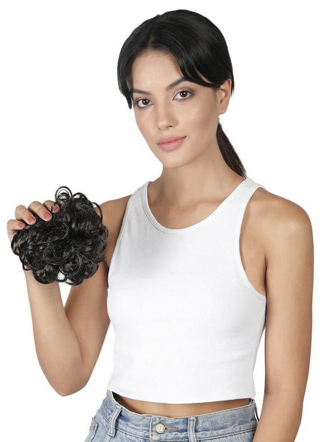 LUSH LOCKS Scruchie Synthetic Hair Bun For Women  - Image 1