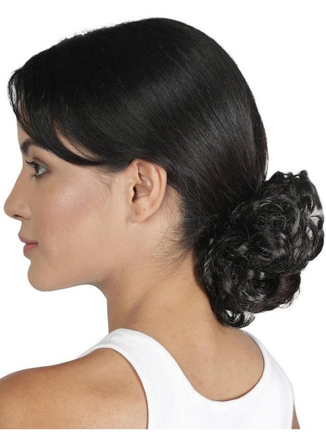 LUSH LOCKS Scruchie Synthetic Hair Bun For Women  - Image 3