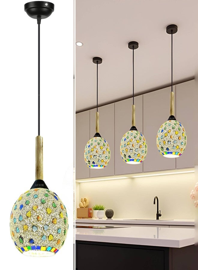Avior Hanging Lights for Kitchen Arch/Island, Ceiling Pendant Lamp for Living Room and Restaurants Lights, Hallway (Multi Color, Single 1Pc) - Image 1