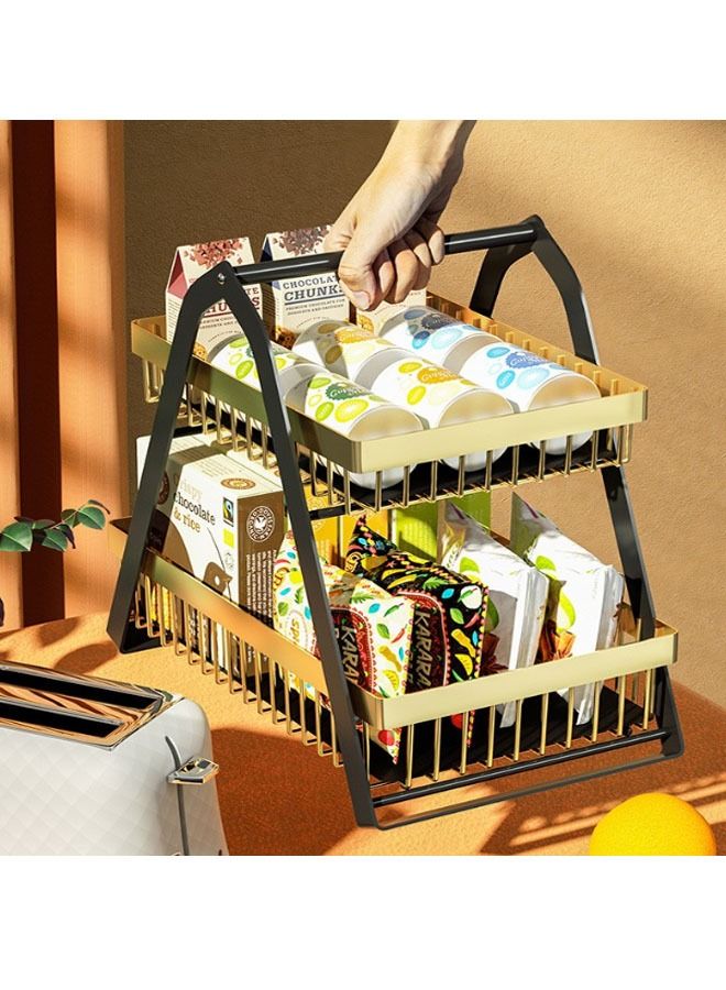 NKX Two Tier Fruit Basket Storage Rack - Image 3