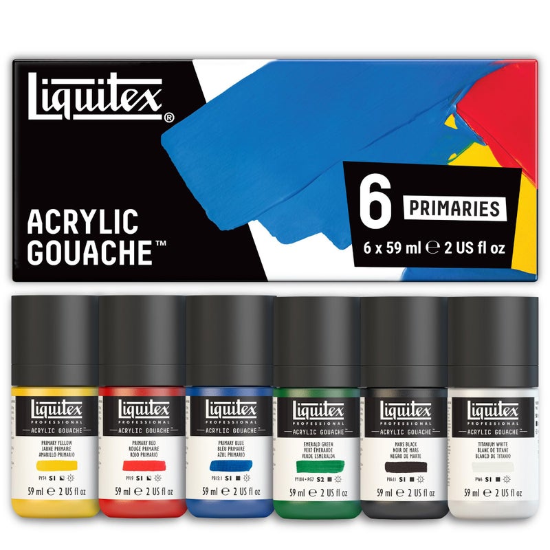 Liquitex Professional Acrylic Gouache Essentials Paint Set Of 12 - Image 2