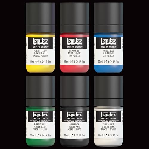 Liquitex Professional Acrylic Gouache Essentials Paint Set Of 12 - Image 4