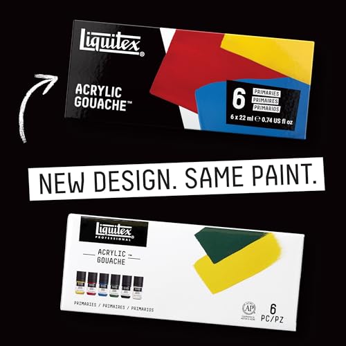 Liquitex Professional Acrylic Gouache Essentials Paint Set Of 12 - Image 5