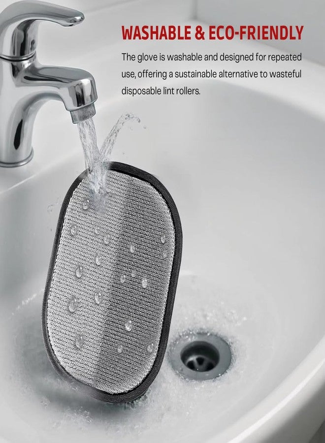 PET FUN Pet Hair Removal Gloves - Static-Enhanced Reusable Grooming Mitt for Dogs & Cats, Pet Hair Cleaning Glove for Furniture, Carpets, Car Seats & Gentle Massage (1) - Image 5