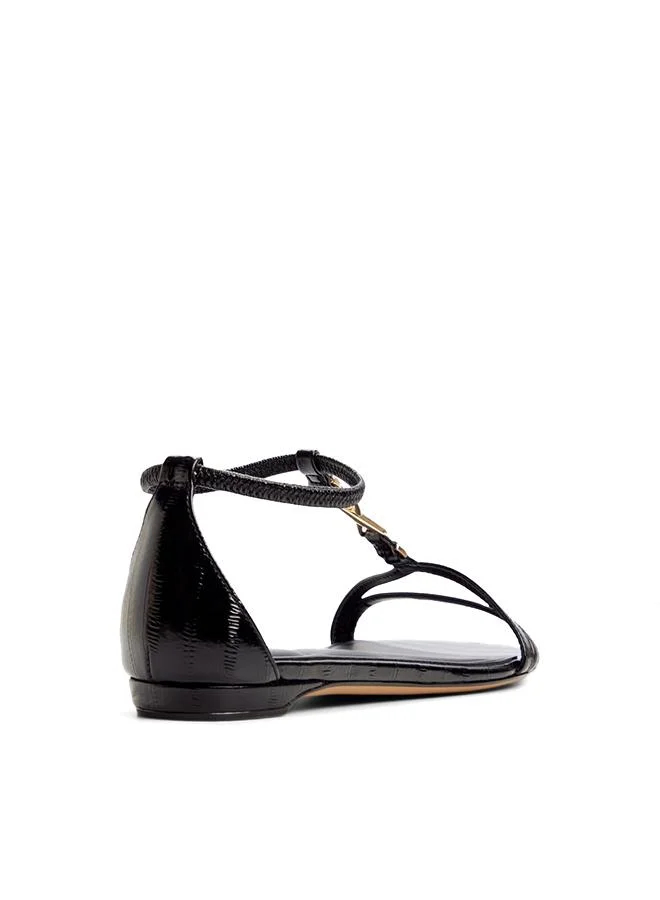 Aldo  Bellveor Ladies Black Flat Sandals for Women | Best Price UAE
