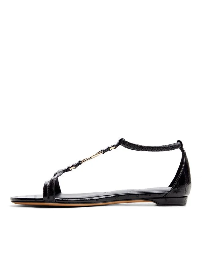 Aldo  Bellveor Ladies Black Flat Sandals for Women | Best Price UAE