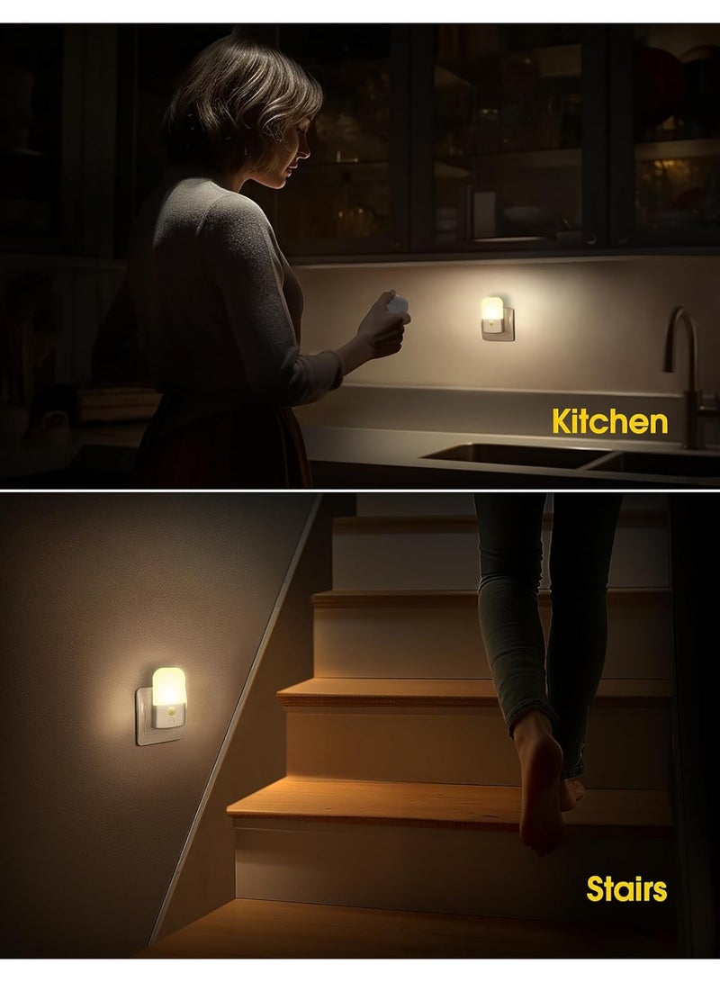 Lezonic Night Light with Motion Sensor, 2 PACK, LED Night Light Socket with 3 Modes (ON/AUTO/OFF) and 5 Brightness Dimmable for Bedroom, Hallway, Kitchen, Living Room, Bathroom [Energy Class A] - Image 5