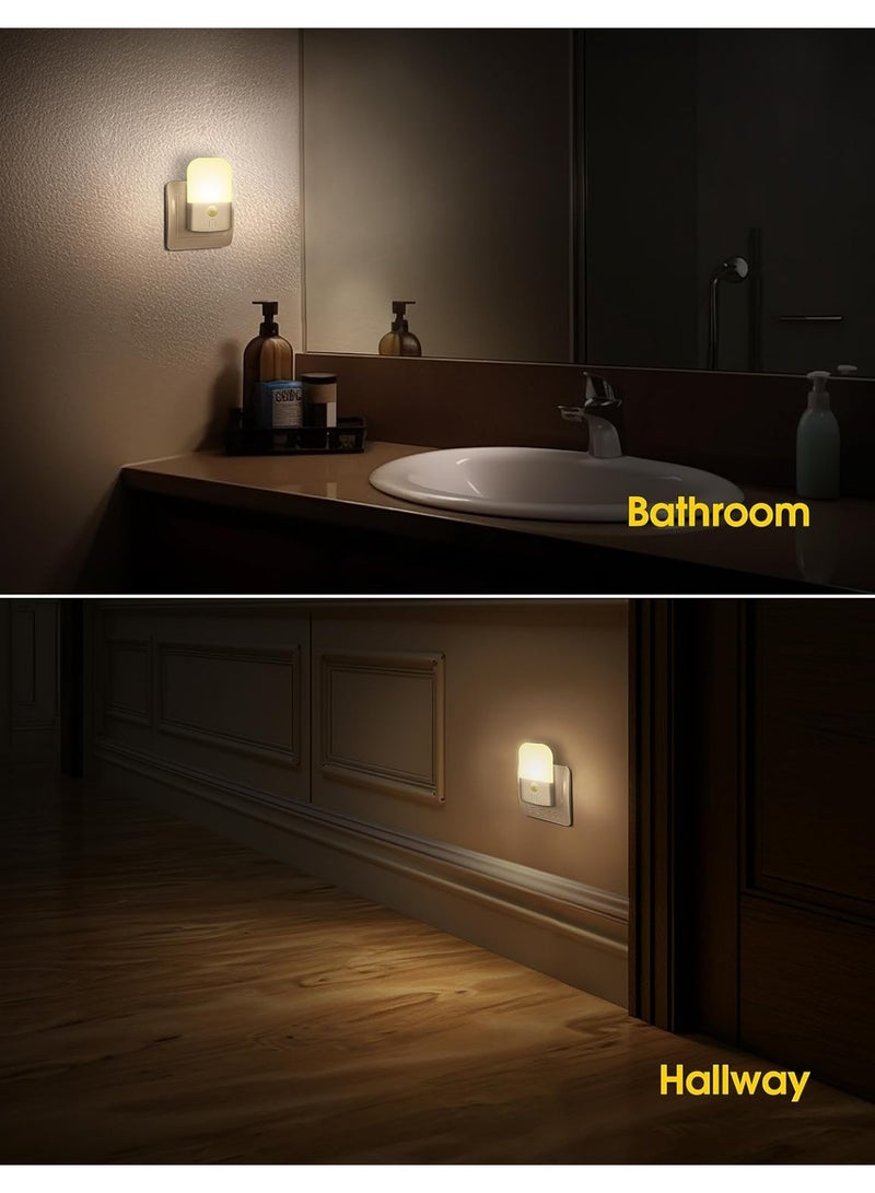 Lezonic Night Light with Motion Sensor, 2 PACK, LED Night Light Socket with 3 Modes (ON/AUTO/OFF) and 5 Brightness Dimmable for Bedroom, Hallway, Kitchen, Living Room, Bathroom [Energy Class A] - Image 4