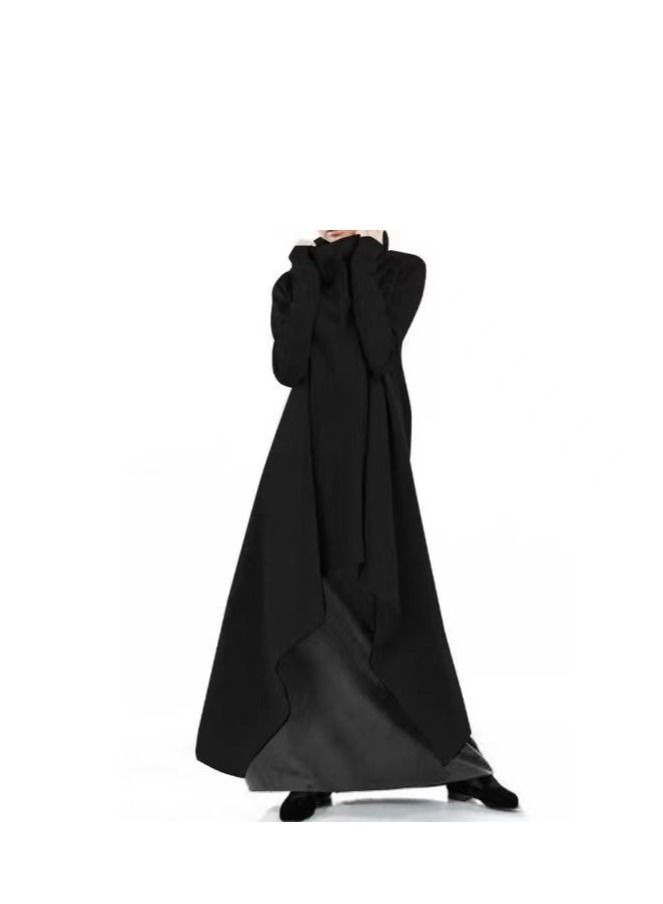 Loquat Spring And Autumn Lady Loose Irregular Gown Hoodie 