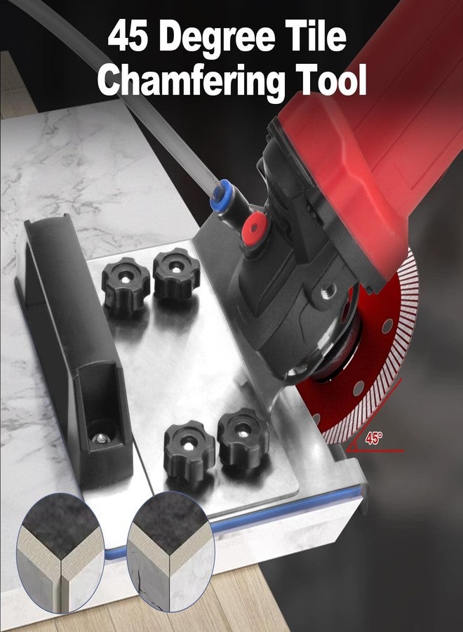 XDENGP Angle Grinder Stand for Tile 45° Chamfer Cutting, 45 Degree Tile Chamfering Tool, Tile Cutter Tool 45 Degree Ceramic Tile Chamfer, Angle Grinder Holder Tile Tools for 100-Type Angle Grinders - Image 5