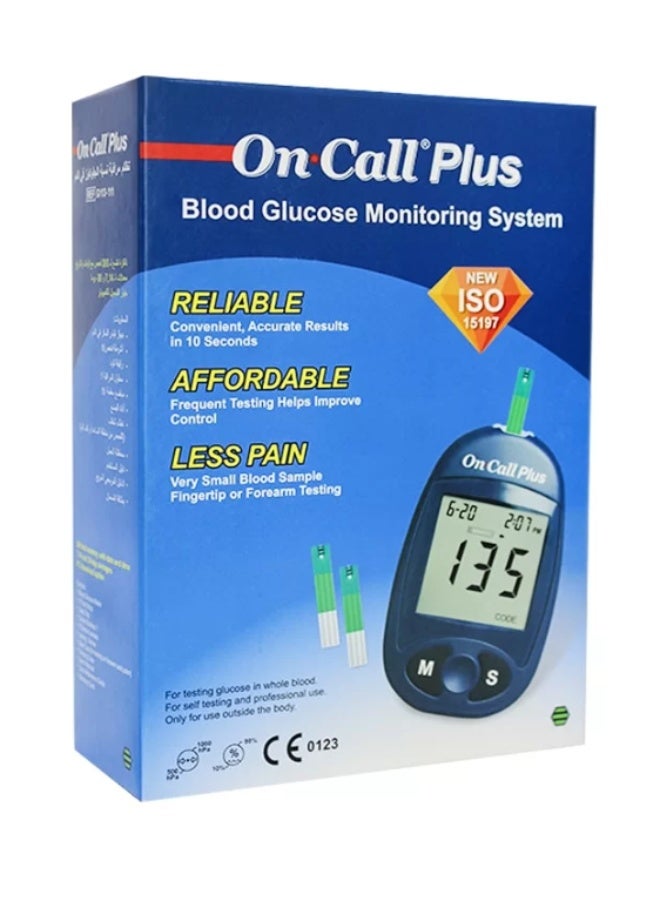 On Call Plus Blood Glucose Monitor - Accurate Results in 10 Seconds - Image 1