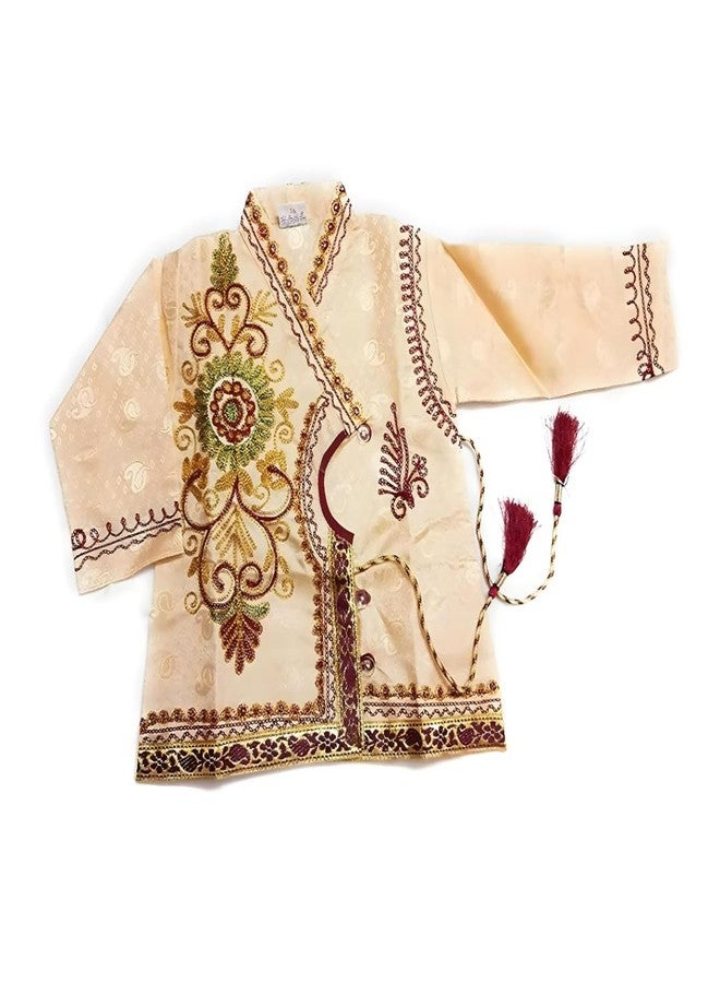 jivo Baby Boy's Silk Cotton Blend Regular Fit Dhoti Kurta Pyjama Dress (Multicolour, 6-12 Months) - Image 3