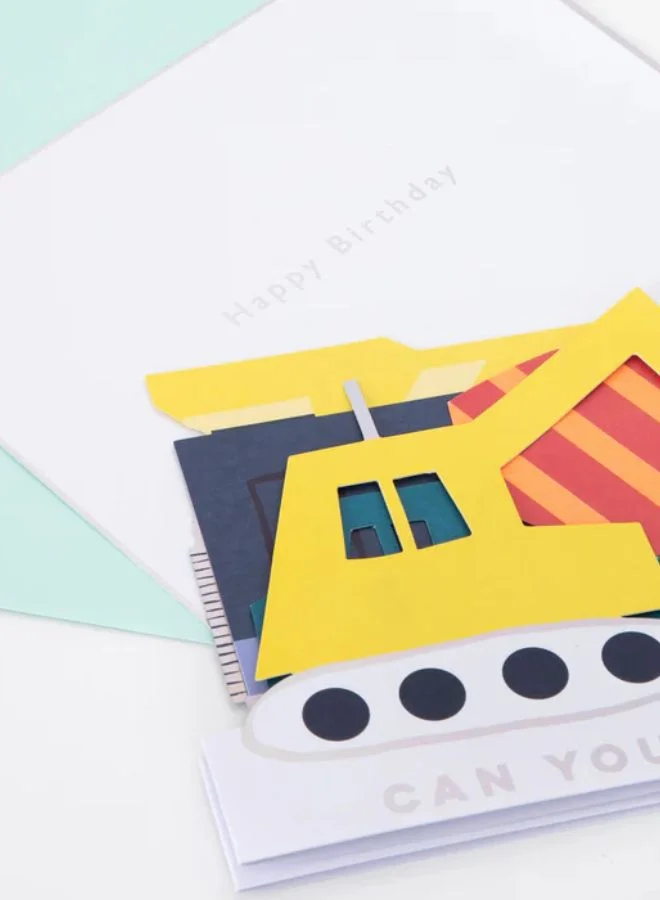 Meri Meri Construction Concertina Card