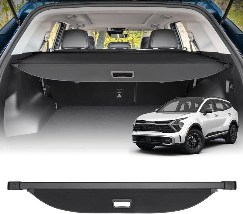 Powerty Retractable Cargo Cover for 2023-2026 Kia Sportage - Canvas Texture Security Shade - Image 1