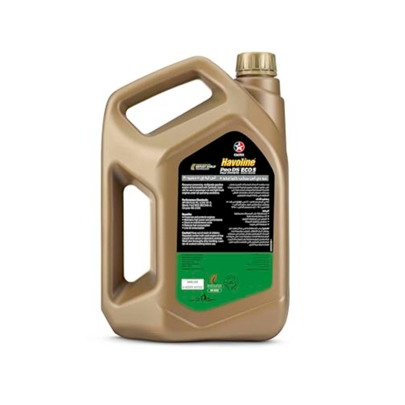 Havoline Pro DS Fully Synthetic Eco 5 SAE 5W-30 4L Car Engine Oil - Image 5