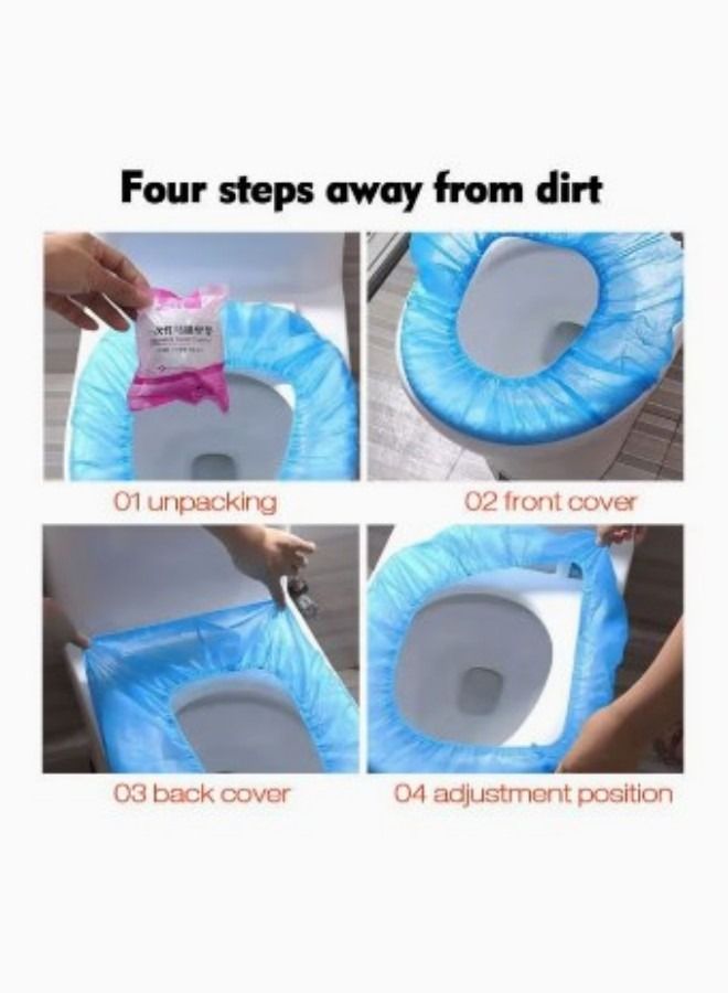 Disposable Non-woven Toilet Pad Water Proof Toilet Cover Portable Travel Hotel Toilet Seat Cover 10 Pieces - Image 4