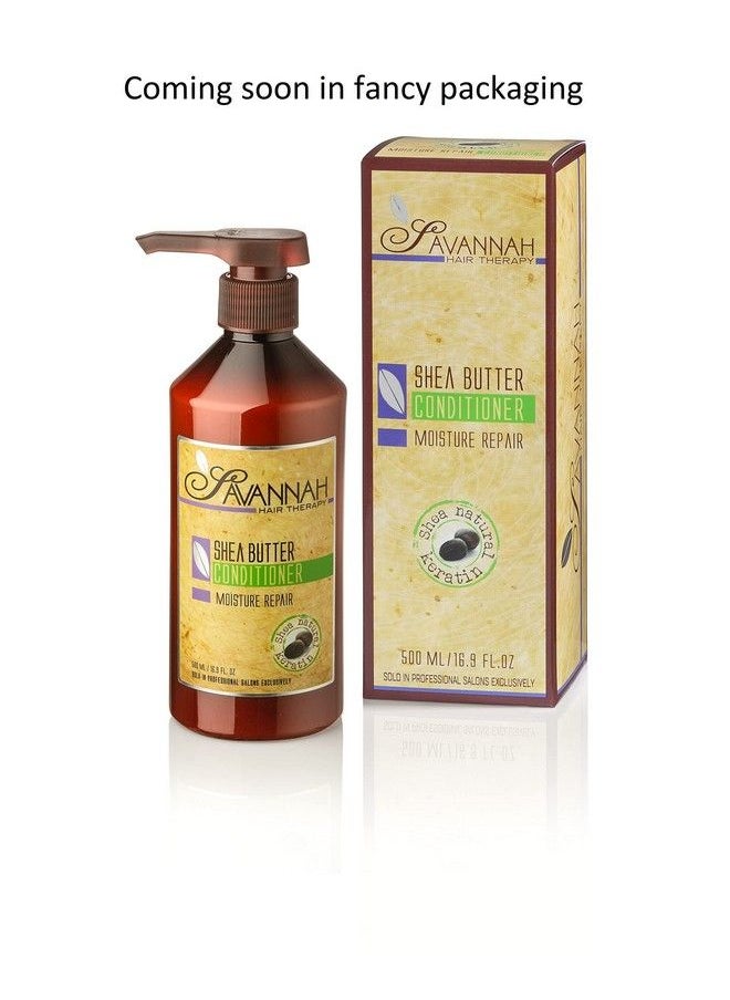 Savannah Hair Therapy - Conditioner Moisture Repair Treatment Shea Butter Cotton And Silk Protein And Vitamin B6 For Dry And Damaged Hair. Sodium Chloride And Sulfate Free. 16.9 Oz - Image 1