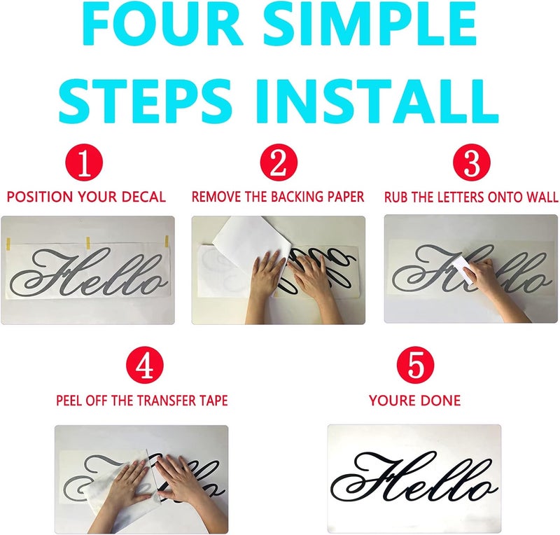 AnFigure Wall Stickers for Kids Bedroom Wall Decals Easy to Apply Wall Decor Vinyl Art Quotes Inspirational Office Girls Boys Baby Motivational Door Home Sign Sayings Brave Creative Kind Thankful 15X18 - Image 3