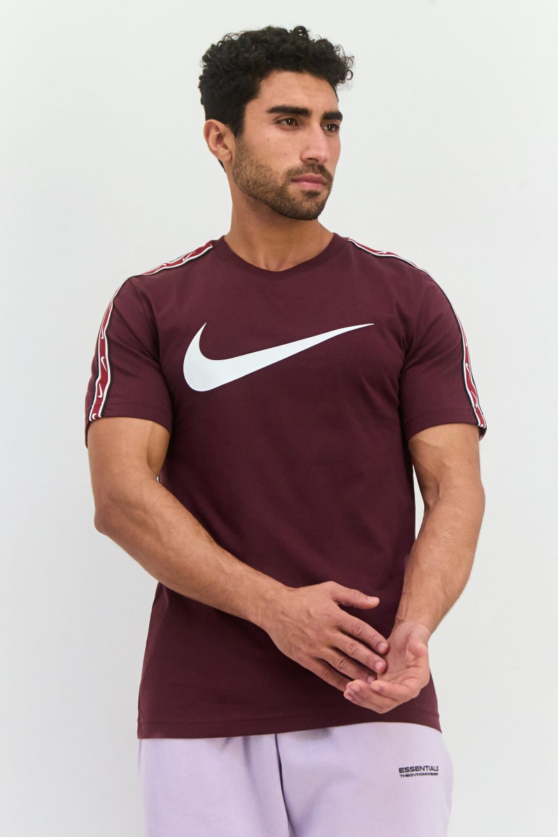 Nike Men Sportswear Fit Short Sleeves Outdoor T-Shirt, Dark Brown  - Image 1