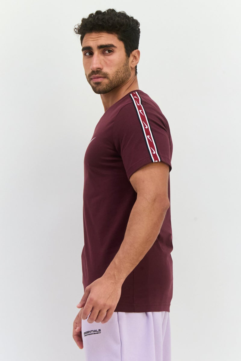 Nike Men Sportswear Fit Short Sleeves Outdoor T-Shirt, Dark Brown  - Image 2
