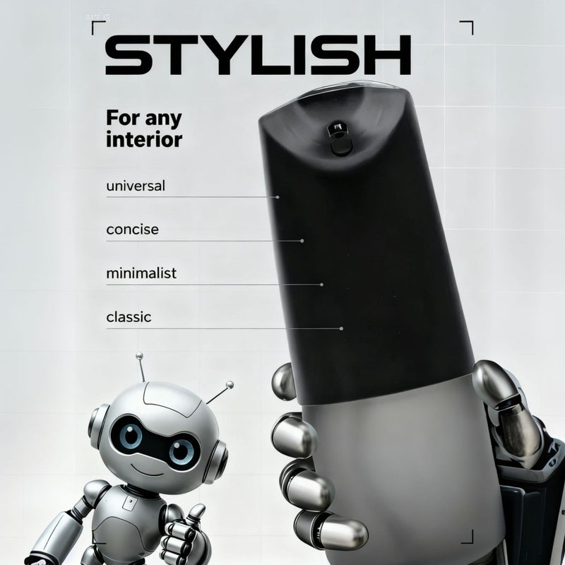 Automatic Soap Dispenser Sensor Foaming Liquid Hand Sanitizer Wall Mount Basin Touchless - Image 3