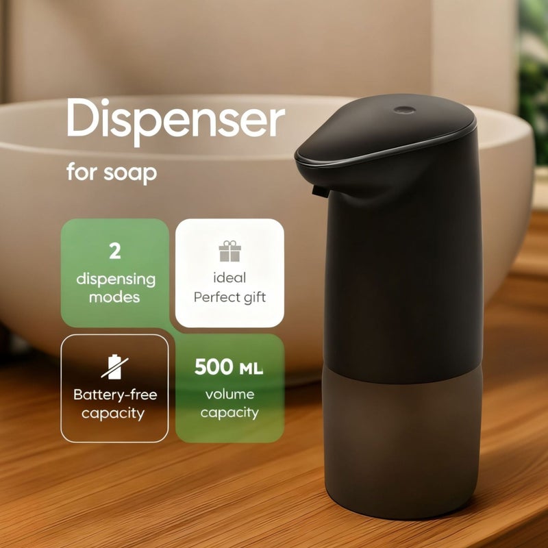 Automatic Soap Dispenser Sensor Foaming Liquid Hand Sanitizer Wall Mount Basin Touchless - Image 1