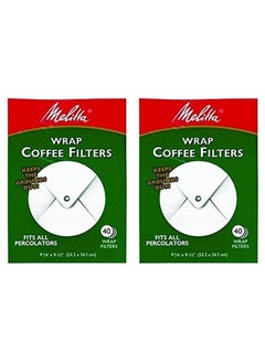 Melitta Melitta White Wrap Around Coffee Filter for Percolator (Pack of 2) 