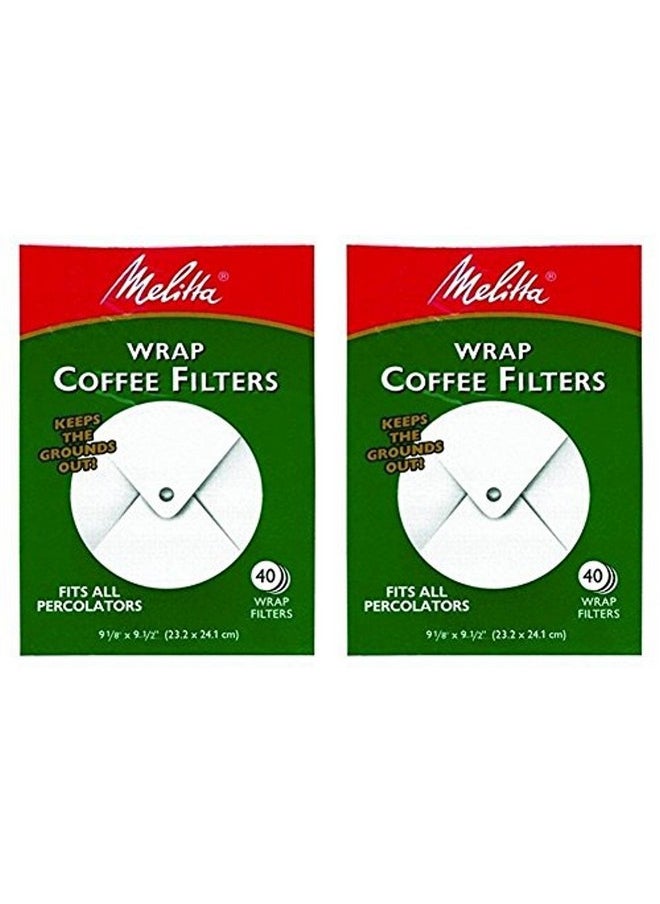 Melitta Melitta White Wrap Around Coffee Filter for Percolator (Pack of 2) 