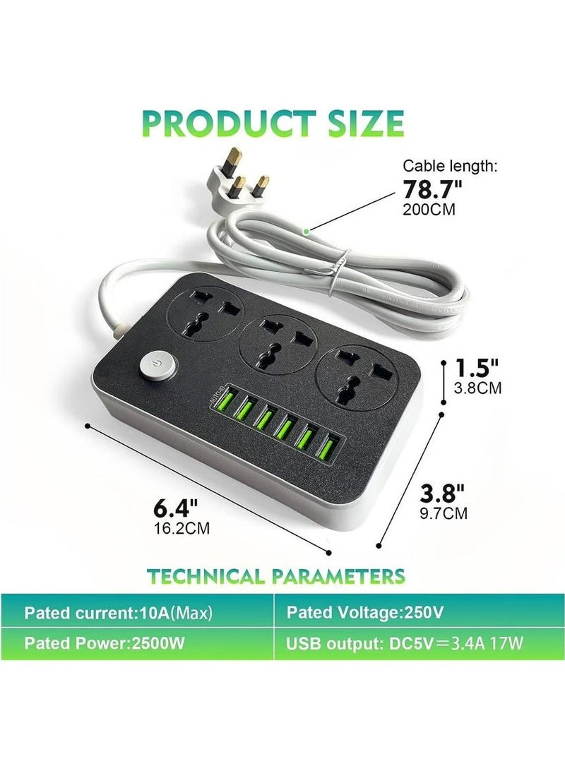6-Port USB Charger Hub – Fast Multi-Device Charging, Smart IC Technology, Safe & Compact USB Charging Station - Image 3