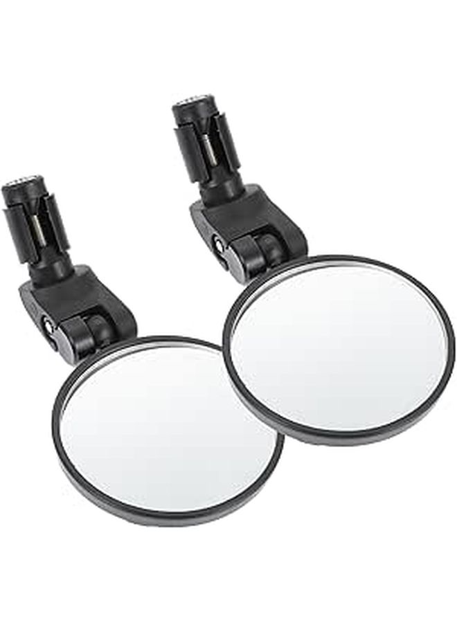 360 Degree Adjustable Acrylic Lens Rearview Mirror 4 Pcs Set For Safe Cycling Handlebar - Image 1