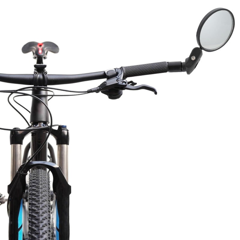360 Degree Adjustable Acrylic Lens Rearview Mirror 4 Pcs Set For Safe Cycling Handlebar - Image 5