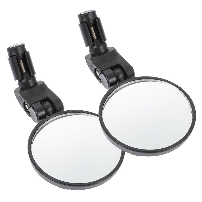 360 Degree Adjustable Acrylic Lens Rearview Mirror 4 Pcs Set For Safe Cycling Handlebar - Image 2