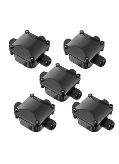 SYOSI Waterproof External Junction Box   5pcs Plastic Waterproof Electrical Junction Box Waterproof IP68 3 Way Outdoor Cable Connectors Power Cord Connector Protection  - Image 1