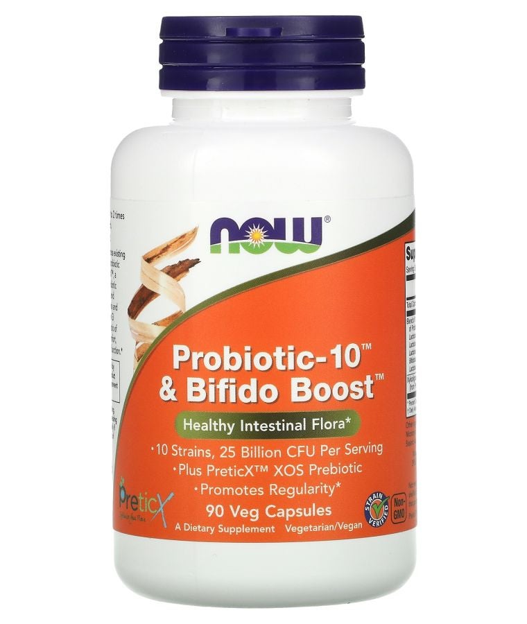 now Probiotic-10 & Bifido Boost 90 Veg Capsules