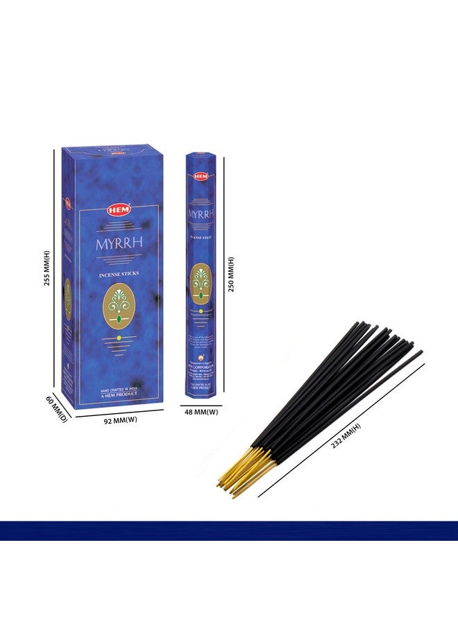 HEM Myrrh Incense Sticks - Pack of 6 - 120 count - 301g - Image 2
