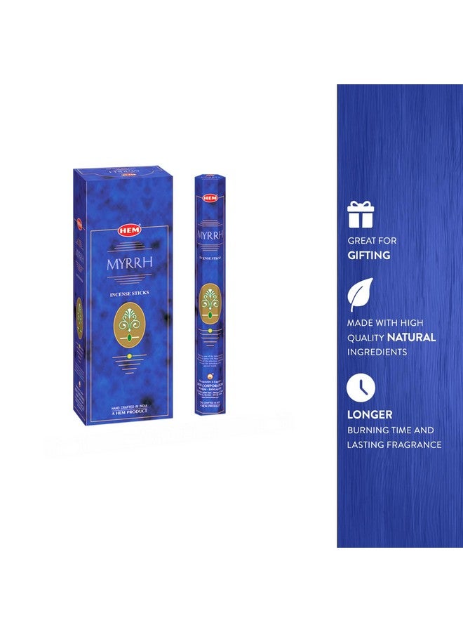 HEM Myrrh Incense Sticks - Pack of 6 - 120 count - 301g - Image 3